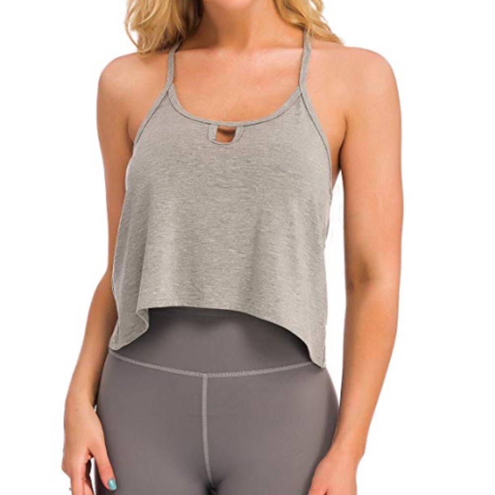 Gray Workout Top
